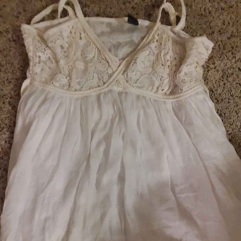 Beautiful lace white shirt/dress